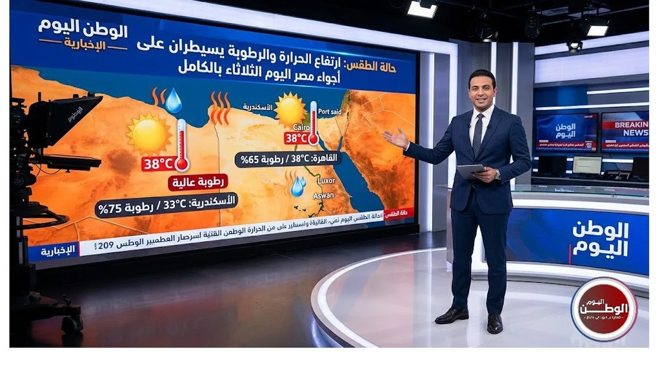 حرارة ورطوبة مرتفعة تسود أجواء مصر اليوم الثلاثاء